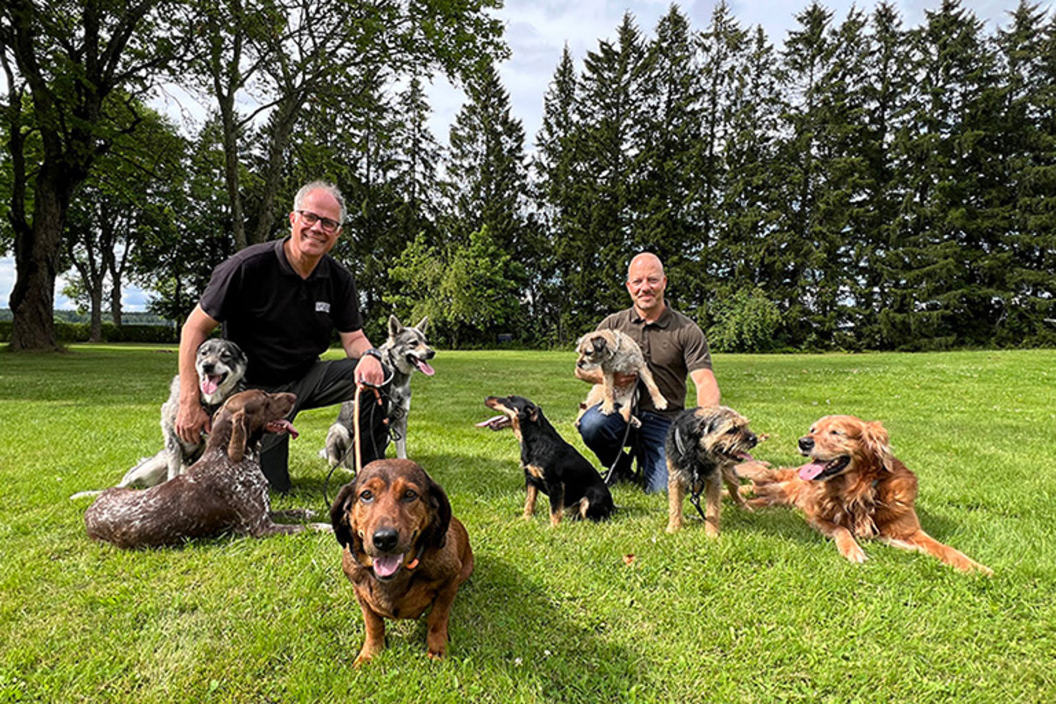 Från vänster Torbjörn Larsson, VD, och Patric Dalfjärd, Projektledare, Swedish Game Fair.