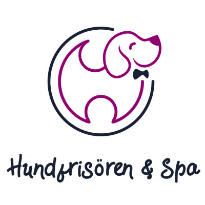 Hundfrisören & spa, logotyp.